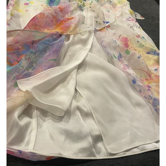 Ralph Lauren Collection Day Dress Silk Embroidered Floral Sequin Cocktail 4 $4k - Picture 16 of 16